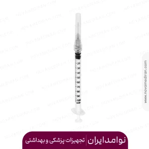 سرنگ انسولین لوئرلاک حلما طب 1 سی سی