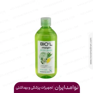 شامپو بدن شفاف بیول با عصاره لمون گرس برای انواع پوست حجم ۴۰۰ میل