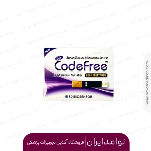 نوار تست قند code free بسته 50 عددی