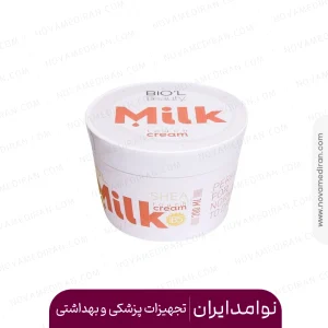 کرم نرم کننده پوست شیر و شیا بیول مناسب پوست نرمال تا خشک 200 میل