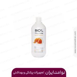 شامپو بدن کرمی بیول با عصاره شیر و عسل برای پوست های خیلی خشک حجم ۴۰۰ میل