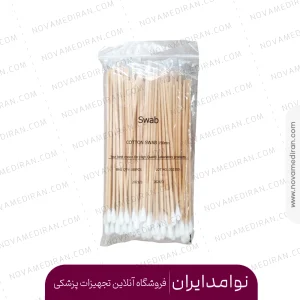 سوآپ پنبه‌ دار وارداتی 100 عددی