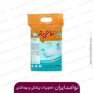 پد زیر انداز مریض تام پد ابعاد 60 در 90 بسته 10 عددی
