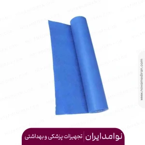 رول ملحفه یکبار مصرف ۳۸ گرم عرض ۶۰ رنگ آبی ۱۸ متری