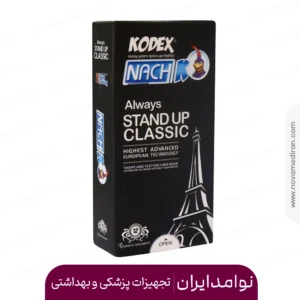 کاندوم کدکس مدل کلاسیک استندآپ بسته 12 عددی