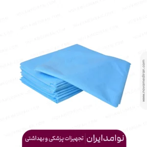 ملحفه یکبار مصرف کش دار آبی 80*220 بسته ۸ عددی